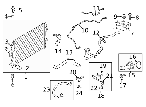 Radiator & Components for 2014 Lincoln MKZ #0