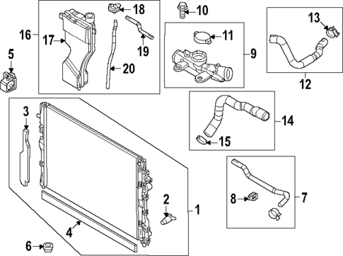 Radiator & Components for 2024 Mazda CX-50 #0