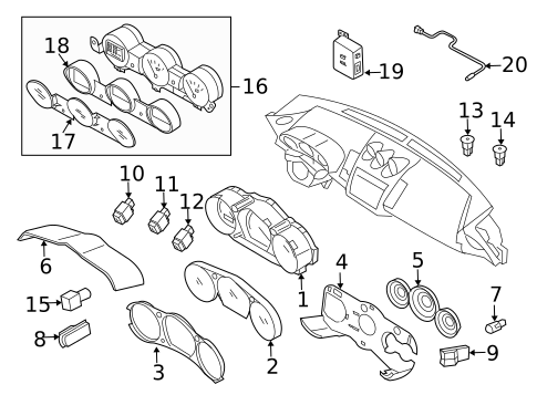 Instruments & Gauges for 2007 Nissan 350Z #0