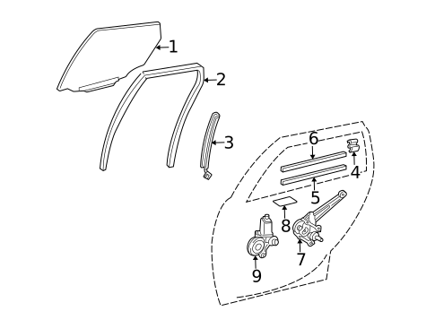 Rear Door for 2004 Scion xA #1