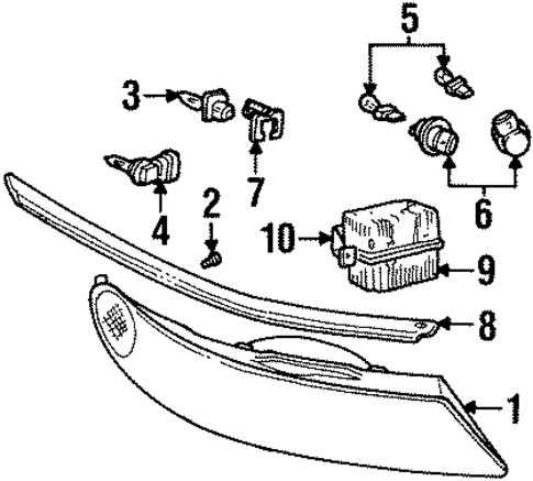 Bulbs - Chassis for 1998 Lincoln Mark VIII #3