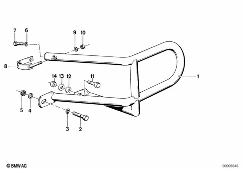 Safety Bar for 1987 BMW-Motorrad R 80 RT #0