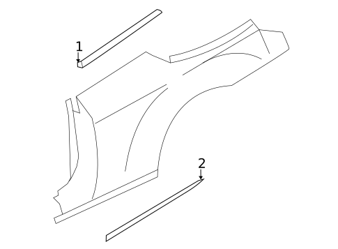 Exterior Trim - Quarter Panel for 2012 Chrysler 200 #0