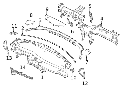 Instrument Panel for 2018 Kia Optima #0
