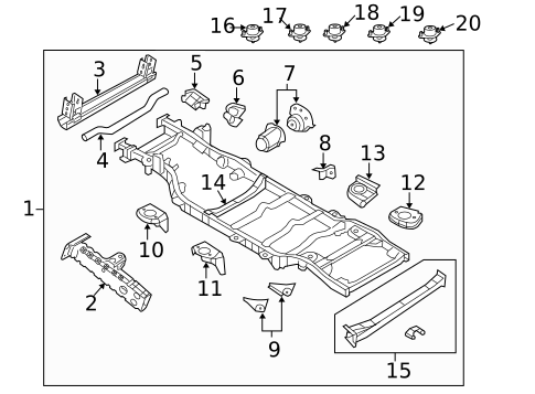 Frame & Components for 2018 Jeep Wrangler JK #0