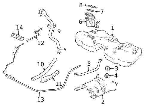 Fuel System Components for 2018 Jaguar XF #0