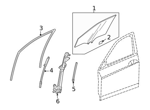 Front Door for 2010 Honda Accord #1