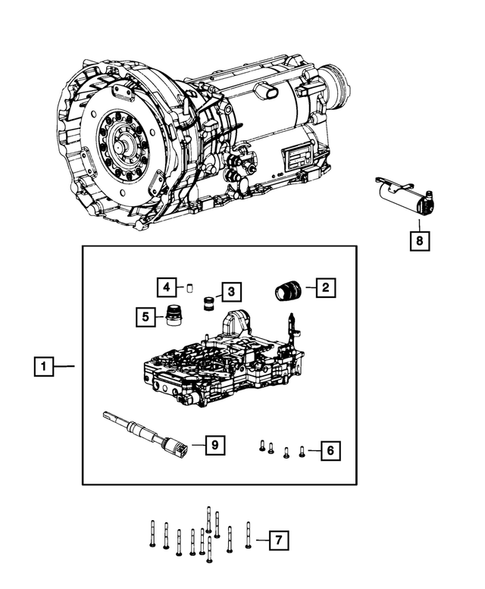 Valve Body, Accumulator, Solenoid and Parking Sprag for 2020 Ram 1500 #0