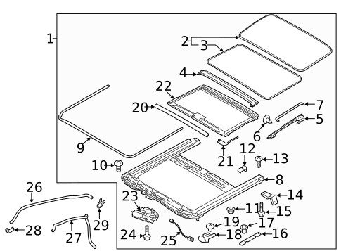 Sunroof for 2011 Kia Forte #1