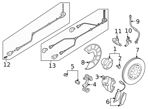 Brake Components for 2016 Volkswagen Eos #0