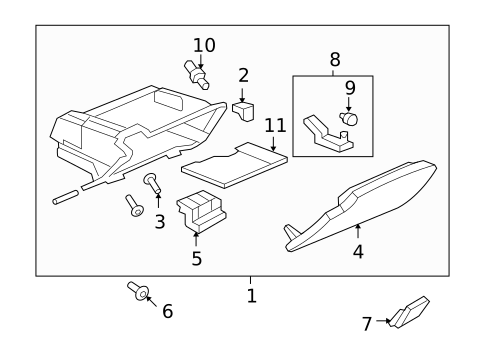 Glove Box for 2012 Cadillac CTS #1