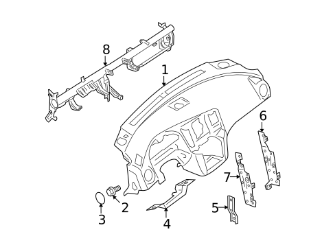 Instrument Panel for 2010 Nissan Maxima #0