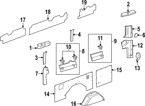 Interior Trim - Side Panel for 2025 Ford E-Transit #9