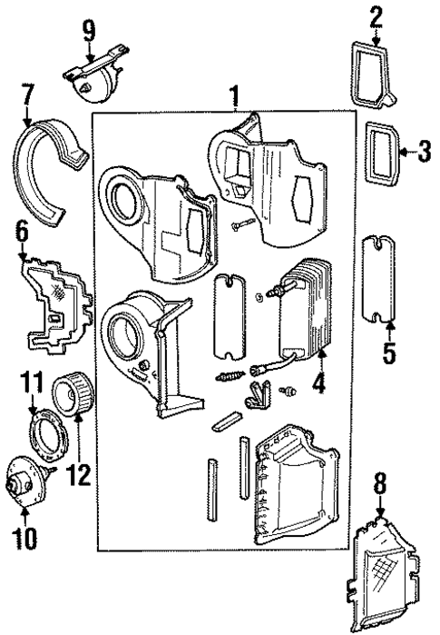 Evaporator Components for 1998 Mercury Mountaineer #0