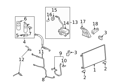 Hoses & Pipes for 2012 Cadillac Escalade #1