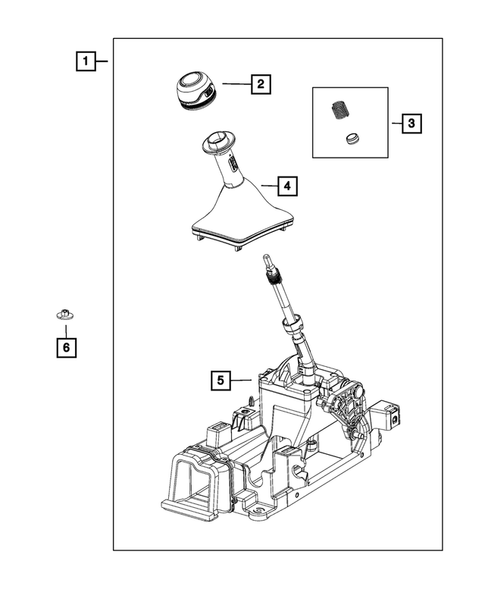 Gearshift Controls and Related Parts for 2020 Jeep Wrangler #1