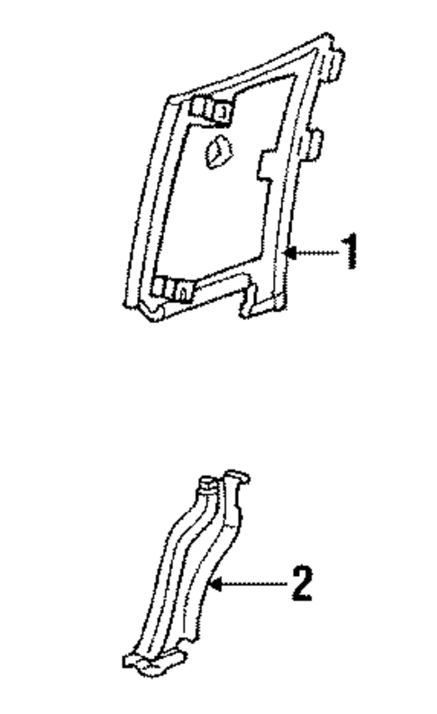 Interior Trim - Quarter Panels for 1986 Buick LeSabre #1