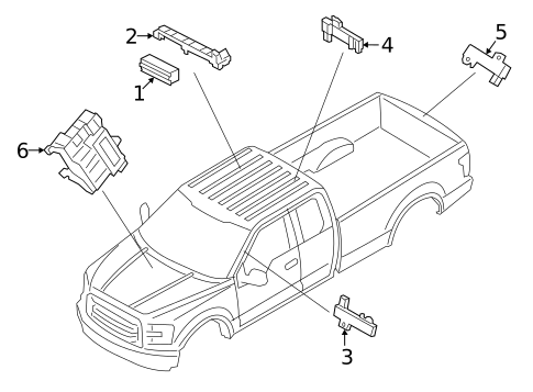 Keyless Entry Components for 2023 Ford F-150 #0