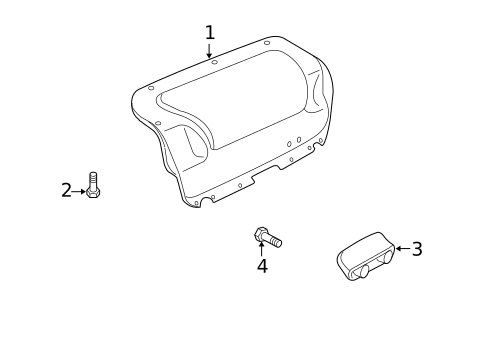 Interior Trim - Trunk for 2008 Saab 9-3 #1