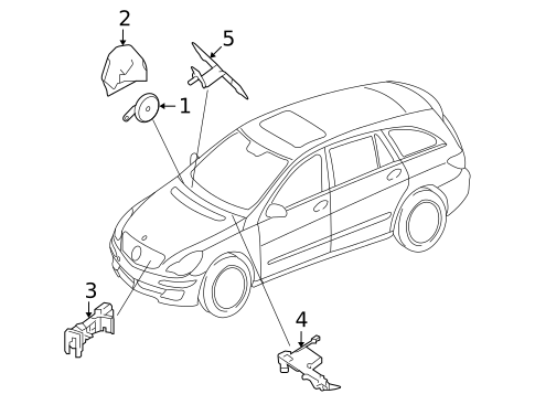 Anti-Theft Components for 2007 Mercedes-Benz R320 #0