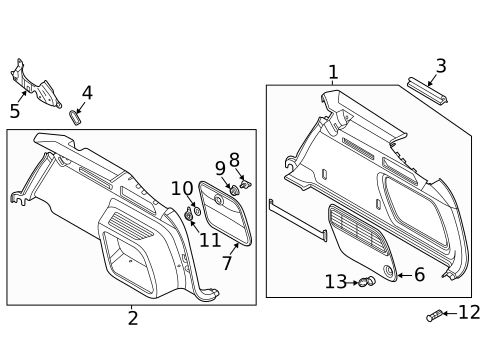 Interior Trim - Rear Body for 2022 Audi RS6 Avant #1