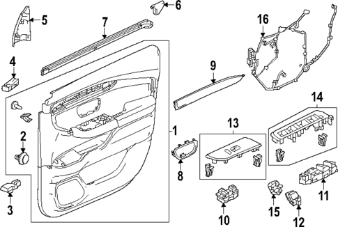 Front Door for 2025 Honda Pilot #1