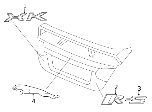 Exterior Trim - Trunk for 2014 Jaguar XKR #0