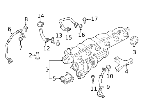 Turbocharger & Components for 2021 BMW 740i xDrive #3