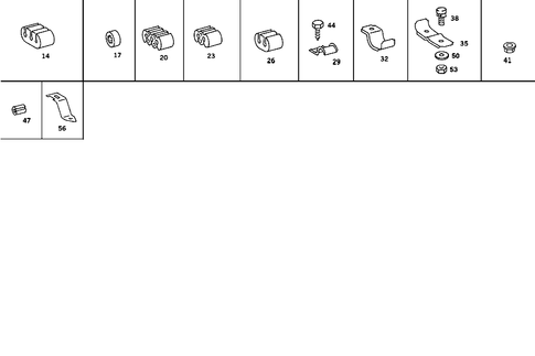 Hydraulic Line Mounting Parts for 1989 Mercedes-Benz 560SEC #1