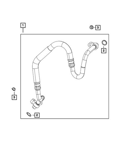 Air Conditioner and Heater Plumbing for 2023 Jeep Gladiator #4