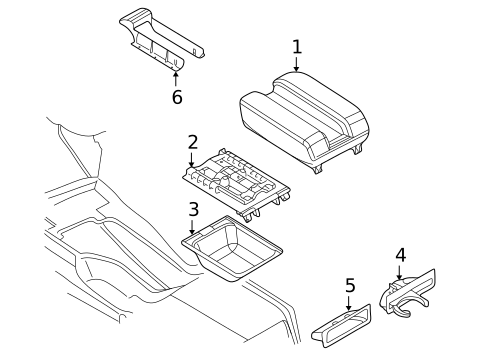 Console for 1997 BMW 540i #0