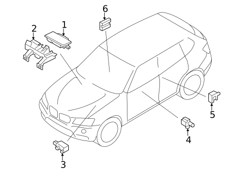 Air Bag Components for 2012 BMW X3 #1