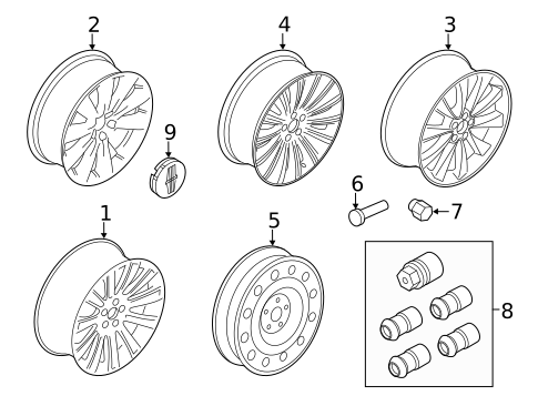 Wheels for 2010 Lincoln MKS #0