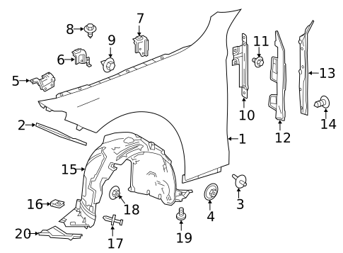 Fender & Components for 2019 Mercedes-Benz S 560 #0