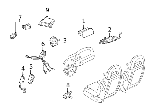 Air Bag Components for 2005 Chevrolet SSR #0
