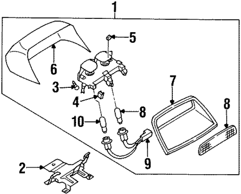 Bulbs - Chassis for 1995 Nissan Altima #6