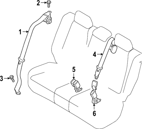 Seat Belt for 2022 Mazda MX-30 EV #1
