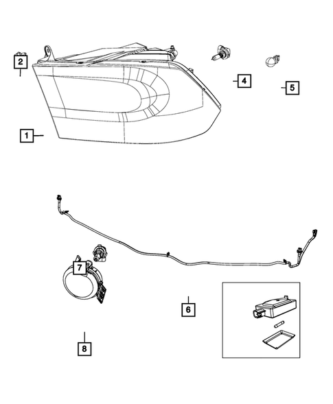 Lamps-Interior and Exterior for 2018 Ram 3500 #8