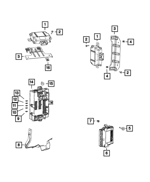 Keys, Modules and Engine Controllers for 2015 Chrysler 200 #0