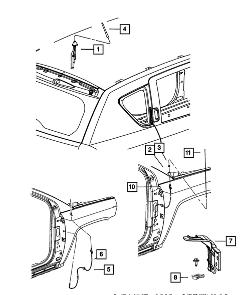 Radio, Antenna, Speakers, DVD, and Video systems for 2012 Jeep Patriot #2