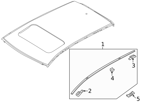 Exterior Trim - Roof for 2004 Mazda 3 #1