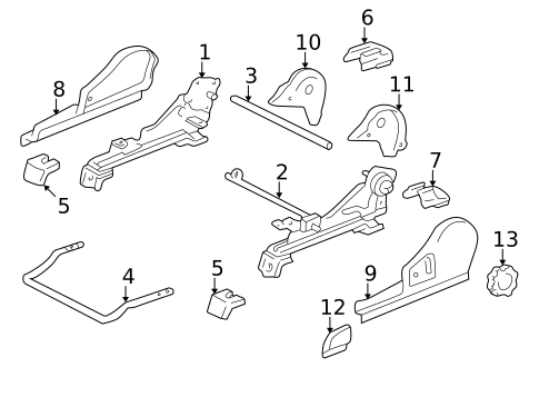 Tracks & Components for 2001 Toyota Sequoia #2