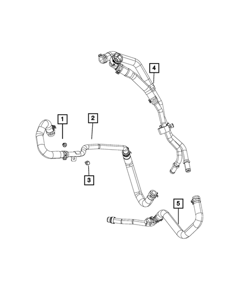 Air Conditioner and Heater Plumbing for 2018 Jeep Wrangler #3