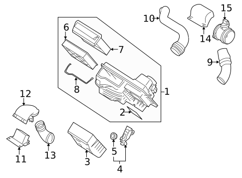 Air Intake for 2004 Volvo S40 #1