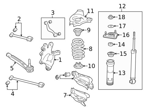 Rear Suspension for 2020 Lexus GS F #1