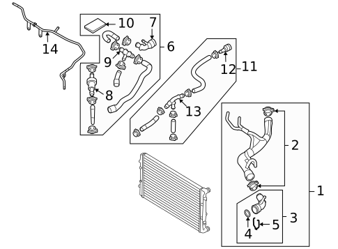 Hoses & Lines for 2013 Volkswagen Golf #1