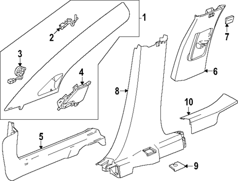 Interior Trim - Pillars for 2024 Honda Prologue #0