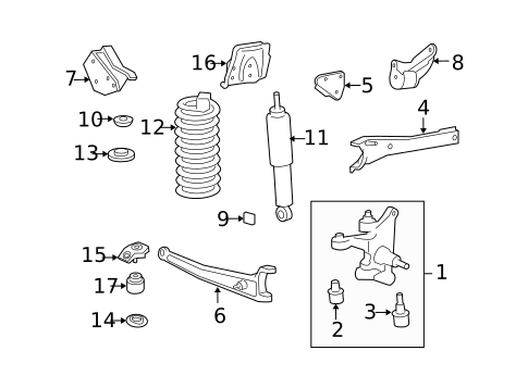Suspension, Springs & Related Components for 2008 Ford F-350 Super Duty #0