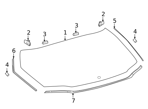 Glass - Lift Gate for 2019 Toyota C-HR #0