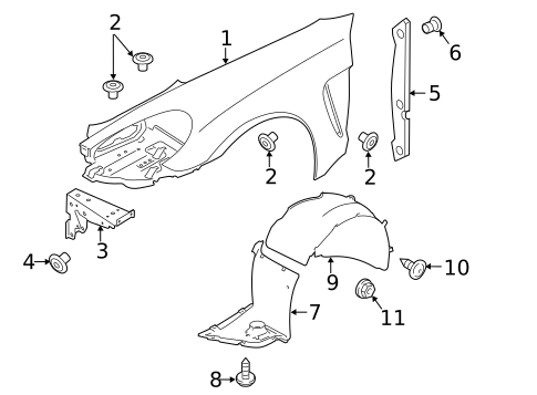 Fender & Components for 2012 Porsche Panamera #1